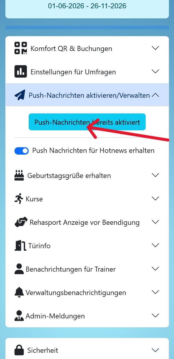 Push Nachrichten Aktivieren