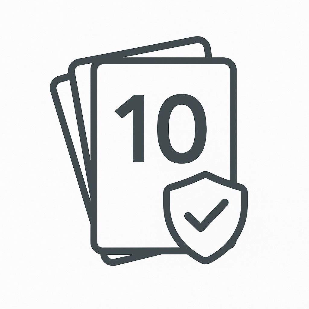 10 Kartensystem